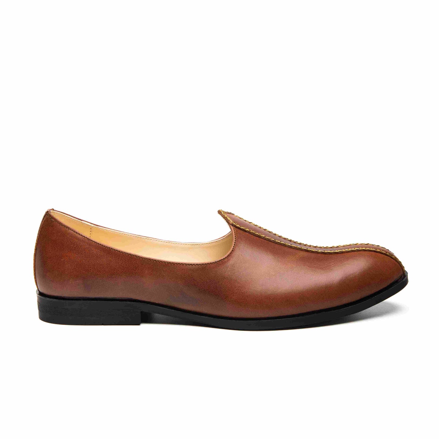 Tan Brown Napa Leather Mojaris