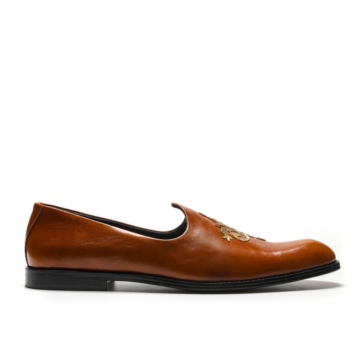 Burnt Tan Leather Loafers